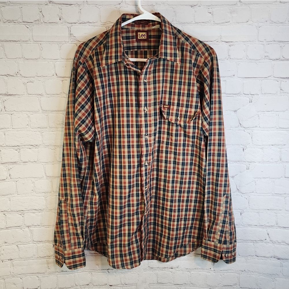Men's Lee longsleeve button-down shirt, size Large
